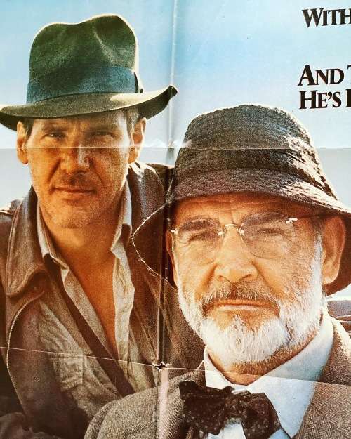 1989 INDIANA JONES and the LAST CRUSADE 100% Original Movie Poster - USA print
