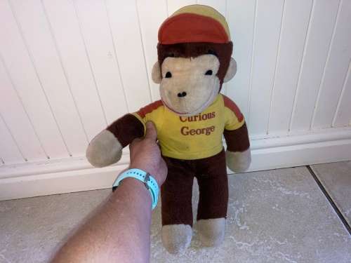 CURIOUS GEORGE the curious naughty monkey plush toy 1980s