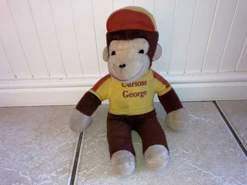 CURIOUS GEORGE the curious naughty monkey plush toy 1980s