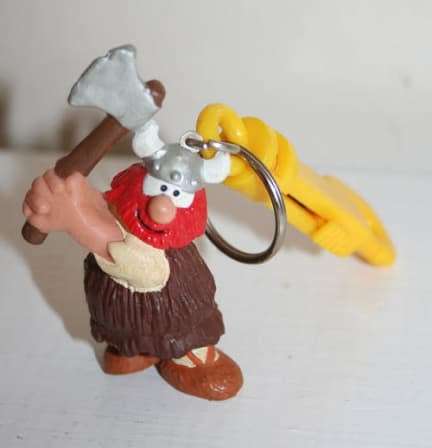 HAGAR THE HORRIBLE rubber figure WITH AXE - excellent condition