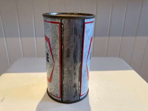 Vintage 1950s CASTLE LAGER open steel beer can South Africa