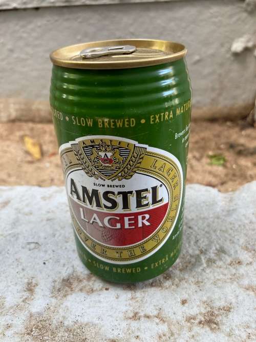 Vintage 1990s AMSTEL LAGER Sealed Beer can SAB South African Breweries