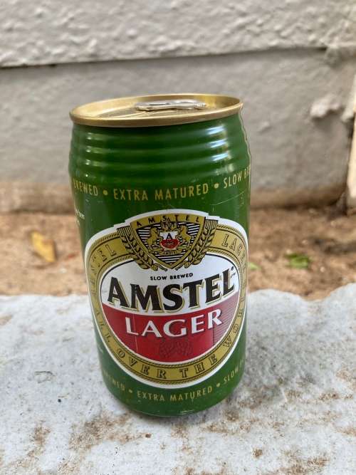 Vintage 1990s AMSTEL LAGER Sealed Beer can SAB South African Breweries