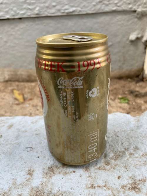 1993 COKE COCA COLA Customer Appreciation Gold Can - South Africa
