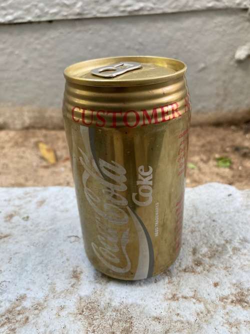 1993 COKE COCA COLA Customer Appreciation Gold Can - South Africa