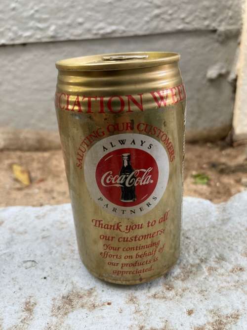 1993 COKE COCA COLA Customer Appreciation Gold Can - South Africa