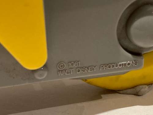 Disney TRON Yellow Light Cycle Toy vehicle by Tomy Toys Japan 1981