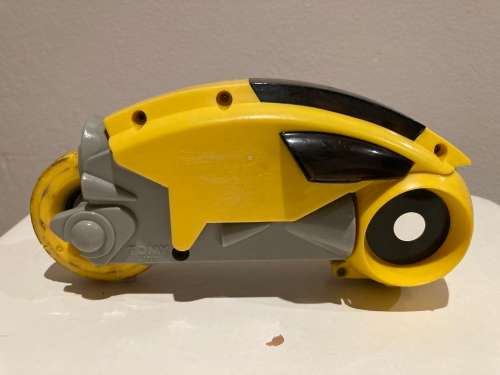 Disney TRON Yellow Light Cycle Toy vehicle by Tomy Toys Japan 1981