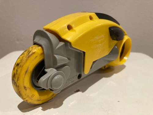 Disney TRON Yellow Light Cycle Toy vehicle by Tomy Toys Japan 1981