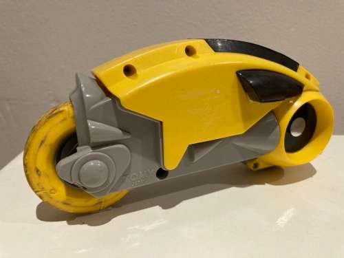 Disney TRON Yellow Light Cycle Toy vehicle by Tomy Toys Japan 1981