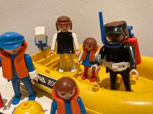 Vintage 1980s Playmobil Clicky No 3479 Scuba Diver family set