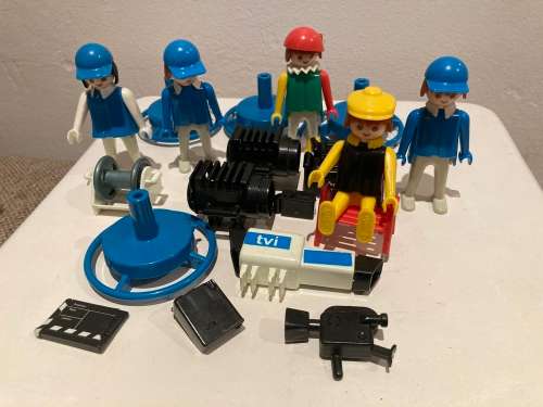Vintage 1980s Playmobil Clicky No 3531 TV crew set
