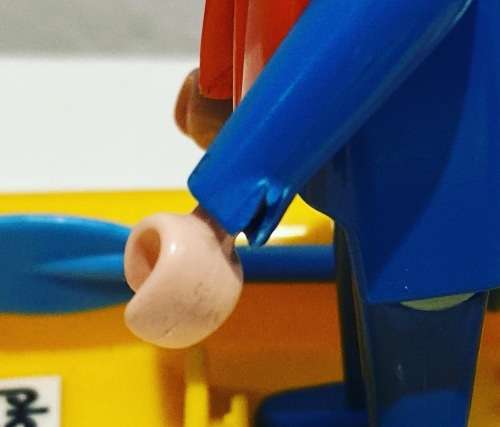 Vintage 1980s Playmobil Clicky No 3574 Fisherman with boat set