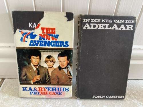 The NEW AVENGERS TV Show novels in Afrikaans South African edition