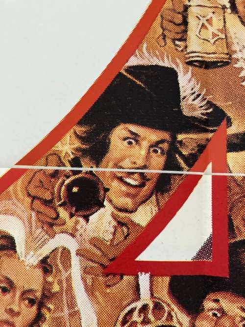 100% Original 1974 The FOUR MUSKETEERS three sheet Movie Poster - South African print