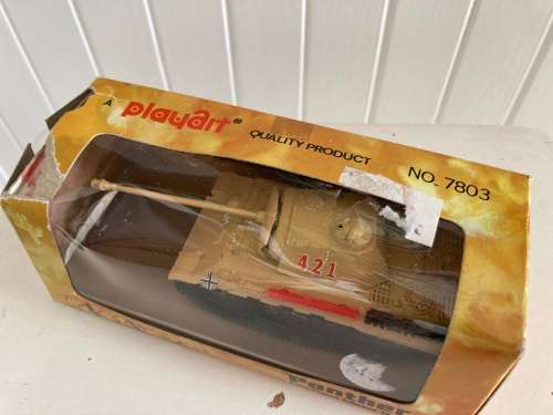 1970/80s diecast GERMAN WW2 PANTHER TANK by PLAYART toys