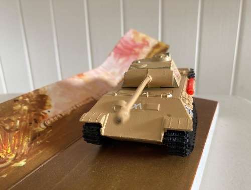 1970/80s diecast GERMAN WW2 PANTHER TANK by PLAYART toys