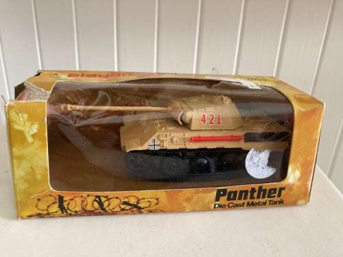 1970/80s diecast GERMAN WW2 PANTHER TANK by PLAYART toys