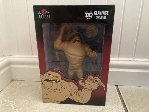 Batman Animated CLAY FACE mini Maquette Statue by Eaglemoss Hero Collector - Mnt in box