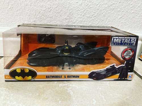 BATMAN 1989 movie Diecast Michael Keaton Batman figure & Batmobile set - Jada Toys - 2017 1:24 scale