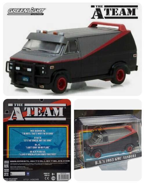 THE A-TEAM BA VAN diecast model 1:64 scale by Greenlight toys