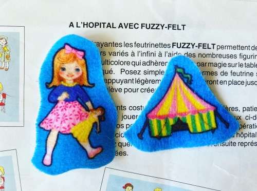 Vintage FUZZY FELT Noddy goes to toy land from 1983 & other 1970s sets like Indians & Cowboys etc