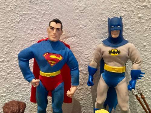 DC Direct Silver Age style JUSTICE LEAGUE OF AMERICA 9inch tall action figure complete set from 1999