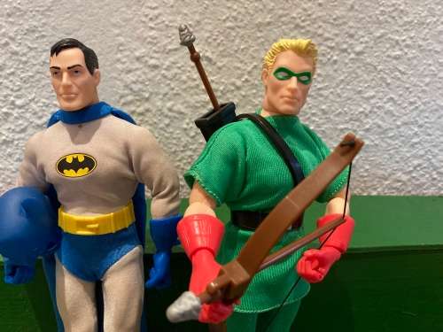 DC Direct Silver Age style JUSTICE LEAGUE OF AMERICA 9inch tall action figure complete set from 1999