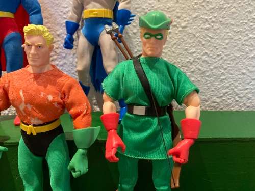 DC Direct Silver Age style JUSTICE LEAGUE OF AMERICA 9inch tall action figure complete set from 1999