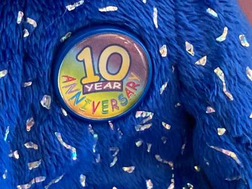 Vintage TY Beanie Babies 1998 10th Anniversary Decade Bear & special edition Members Kit