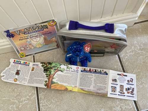 Vintage TY Beanie Babies 1998 10th Anniversary Decade Bear & special edition Members Kit