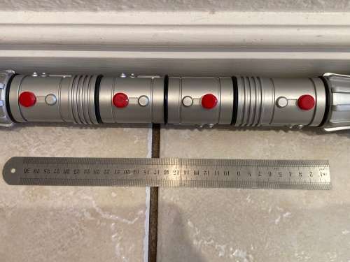 STAR WARS Rubies Darth Maul Electronic Duel blade lightsaber and Kids clone and belt set from 1999.