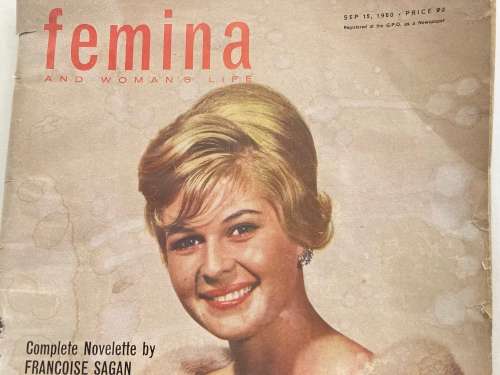 FEMINA Magazine September 15, 1960 - R250.  Features beautiful 60s illustrations artwork