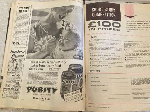 FEMINA Magazine September 15, 1960 - R250.  Features beautiful 60s illustrations artwork