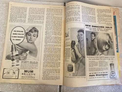 FEMINA Magazine September 15, 1960 - R250.  Features beautiful 60s illustrations artwork