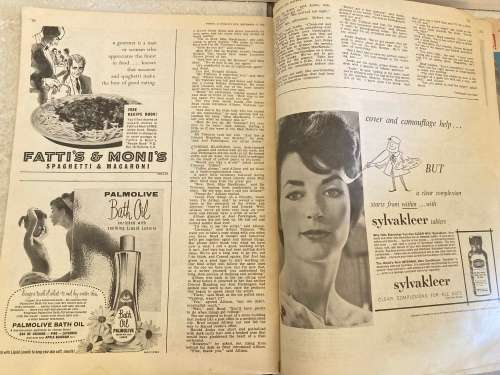 FEMINA Magazine September 15, 1960 - R250.  Features beautiful 60s illustrations artwork