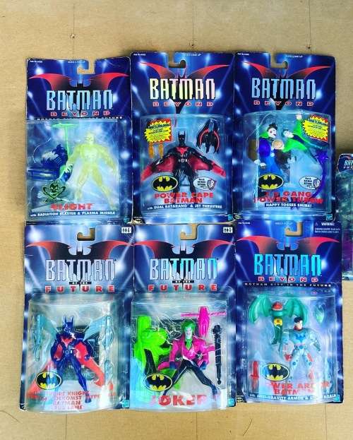 The BATMAN BEYOND animated figure series by Hasbro 1999 Lot of 7 figures