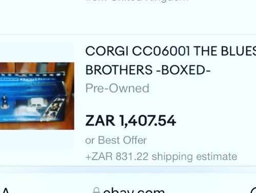 Corgi Blue Brothers Movie car & John Belushi & Dan Ackroyd figures