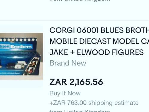 Corgi Blue Brothers Movie car & John Belushi & Dan Ackroyd figures