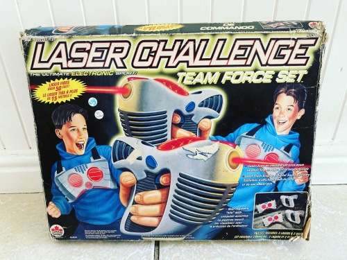 Original LASER CHALLENGE by Canada Games from 1996. Electronic with light, sounds & original box
