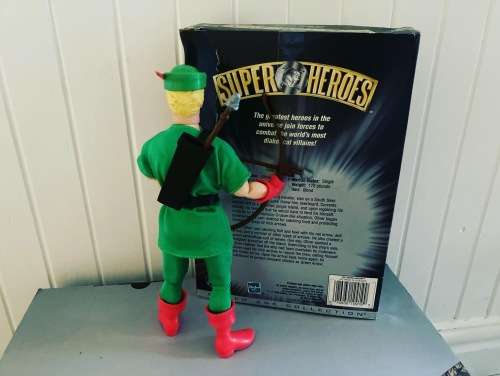 GREEN ARROW DC comics Silver Age 9 inch tall figure by Hasbro
