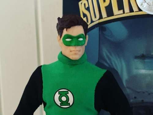 GREEN LANTERN DC comics Silver Age 9 inch tall figure by Hasbro