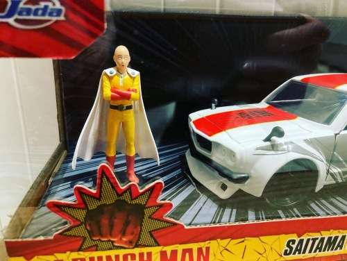 ONE PUNCH MAN SAITAMA & 1974 MAZDA RX3  JADA 1:24 scale diecast mint in box