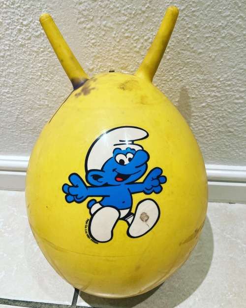 Exclusive South African vintage SMURFS JUMP HOPPER from 1981 made by Prima Toys