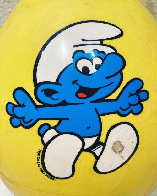 Exclusive South African vintage SMURFS JUMP HOPPER from 1981 made by Prima Toys