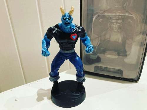 DC comics 1st appearance of BLUE DEVIL lot of 11 comics & a lead Statuette by Eaglemoss