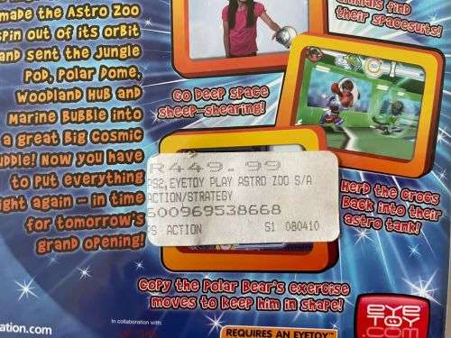 Eye Toy PLAY ASTRO ZOO PS2 PlayStation 2 games