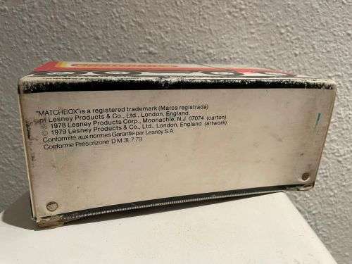 Vintage MATCHBOX LESNEY 36 model car Carry case UK 1979