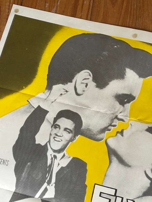 100% Original 1960s Elvis Presley KING CREOLE Movie Poster - South African print