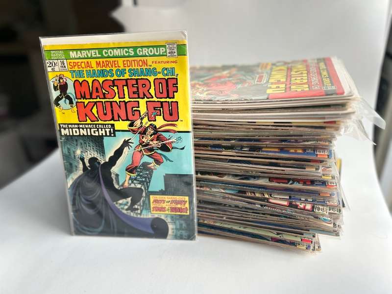 Marvel comics 1970s-80s The Hands of Shang-chi MASTER OF KUNG FU collection 102 comics